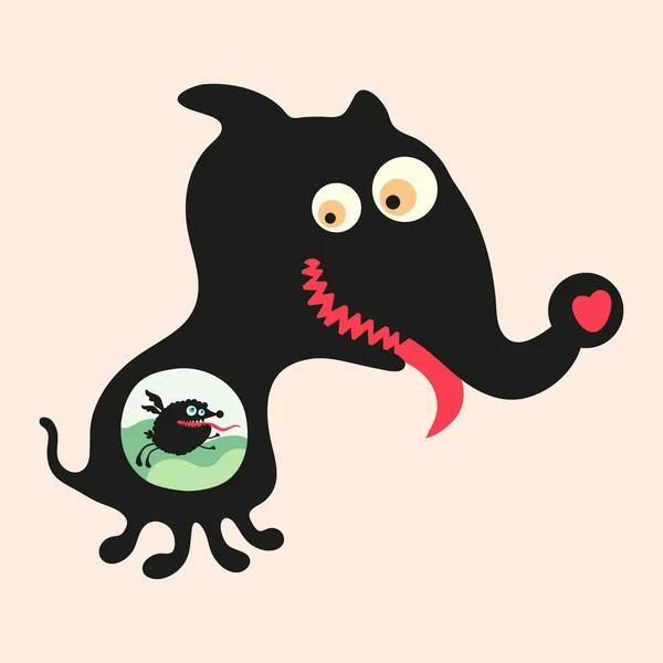 Happy monsters vector images. Set 16 — Wektor stockowy