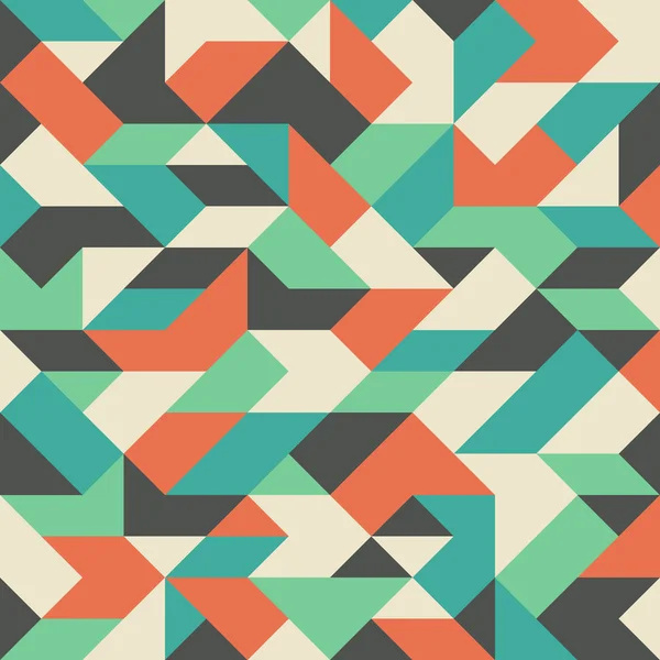 Vintage seamless mönster med färgglada rhombuses. — Stock vektor