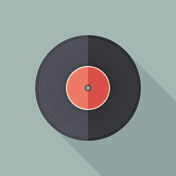 Vinil düz uzun gölgeler ile kare simgesi.