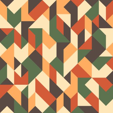 Abstract seamless pattern with triangles and rhombuses. clipart