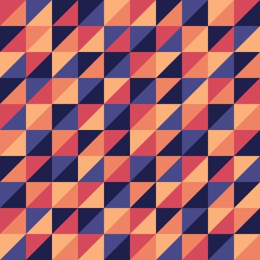 soyut Dikişsiz desen renkli üçgen ile.