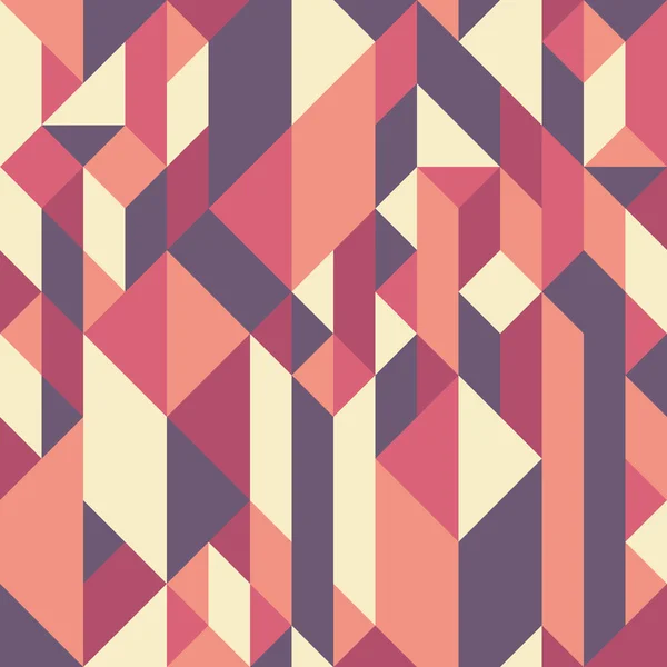Abstracte naadloze patroon met rhombuses en kubussen. — Stockvector