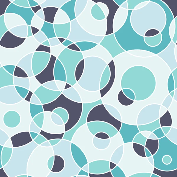 Moderní vzor bezešvé s barevnými kruhy a půlkruhy. — Stockový vektor