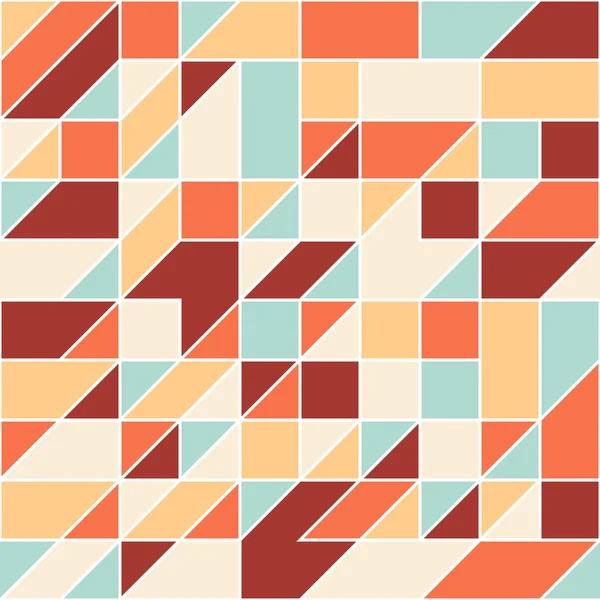 Motif moderne sans couture avec des triangles et des carrés colorés . — Image vectorielle