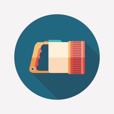 Su altı feneri düz yuvarlak uzun gölgeler simgesiyle.