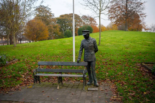 Dundalk, İrlanda: 11 Kasım 2020: Ice House Hill Park Dundalk