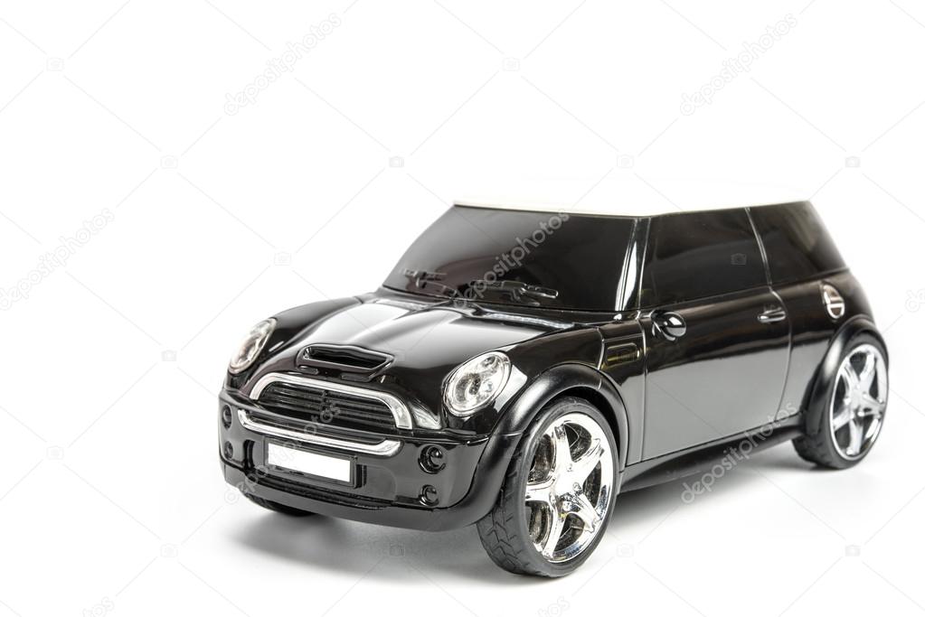 Mini Voiture De Jouet De Cooper Sur Fond Blanc Photographie Embasy