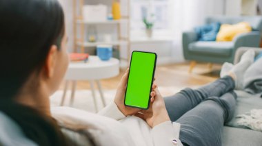 Green Mock-up Akıllı Telefon ile 