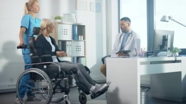 Tekerlekli sandalye Hasta Doktor