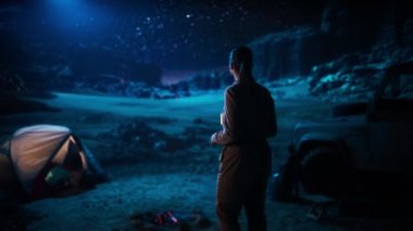 Night Camp Woman