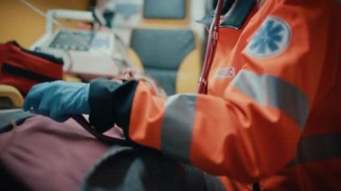 Ambulansla Hastaya Tıbbi Yardım Sağlayan Sağlık görevlileri