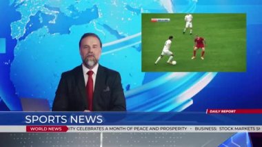 Haber spikeri Haber Stüdyosunda Futbol Sporları Haberleri