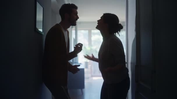 Couple Arguing at Home — Stock Video