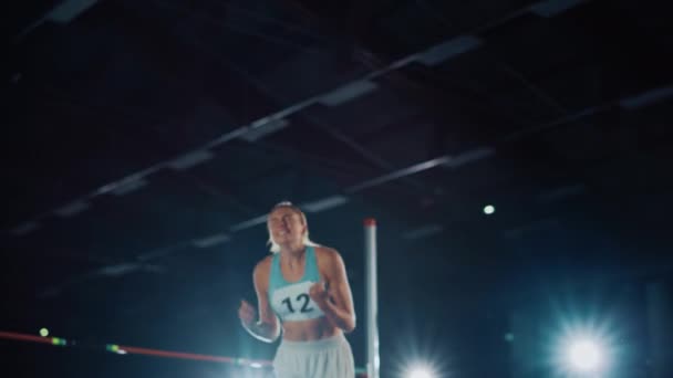 Sportswoman Happy Célébration — Video