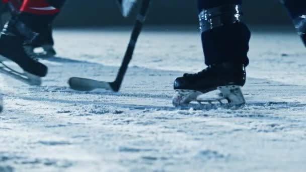 Szoros jégkorong játék — Stock videók