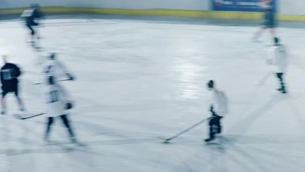 Gioco di hockey su ghiaccio — Video Stock