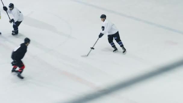Lotnicze hokej na lodzie gry — Wideo stockowe