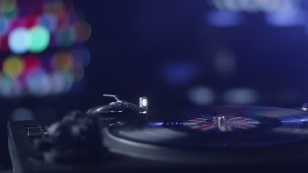 Vinyl Records di Party — Stok Video