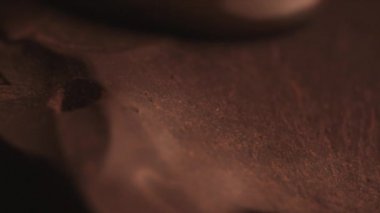 Yavaş yavaş hareket sıvı çikolata