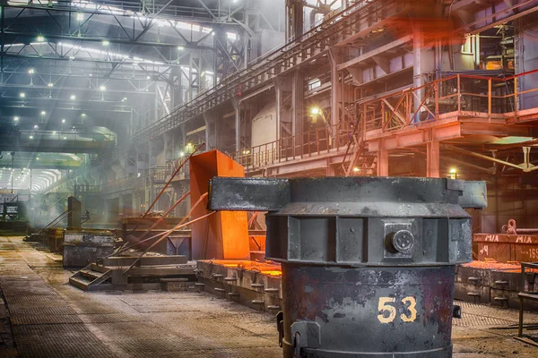 Fabbrica di fusione in ferrolega — Foto Stock