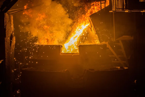 Ferroalloy factory in Novokuznetsk — Stock Photo, Image