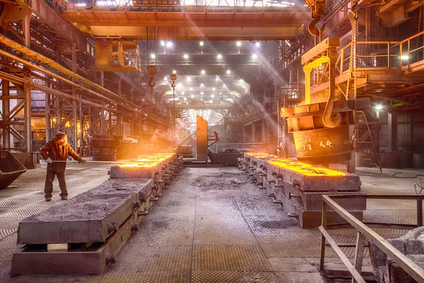 Fundición de fábrica de ferroaleación —  Fotos de Stock