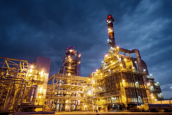 Olie- en gasverwerkingsbedrijf — Stockfoto