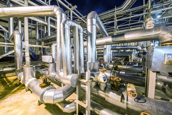 Olje- och gasbearbetningsanläggning — Stockfoto