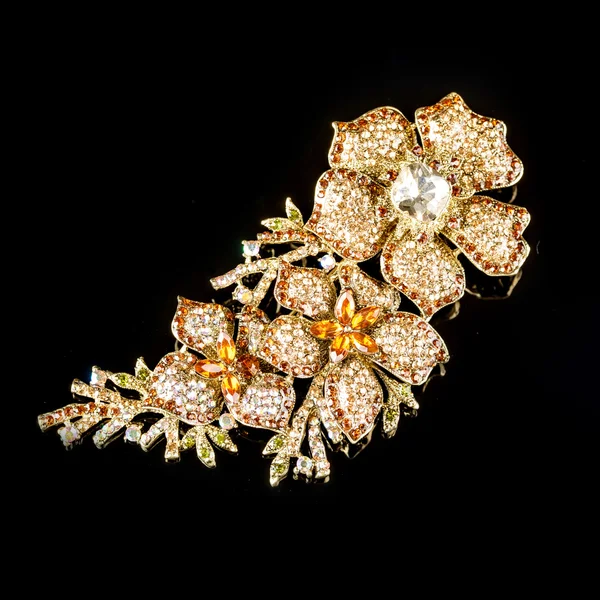 Broche de joyas preciosas — Foto de Stock