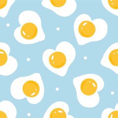 Hassas mavi renkte, kalp şeklinde kusursuz bir yumurta deseni.