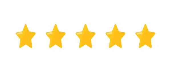 Amarelo Estrelas Classificação Estrelas Classificação Quality Star Feedback Para Usuário —  Vetores de Stock