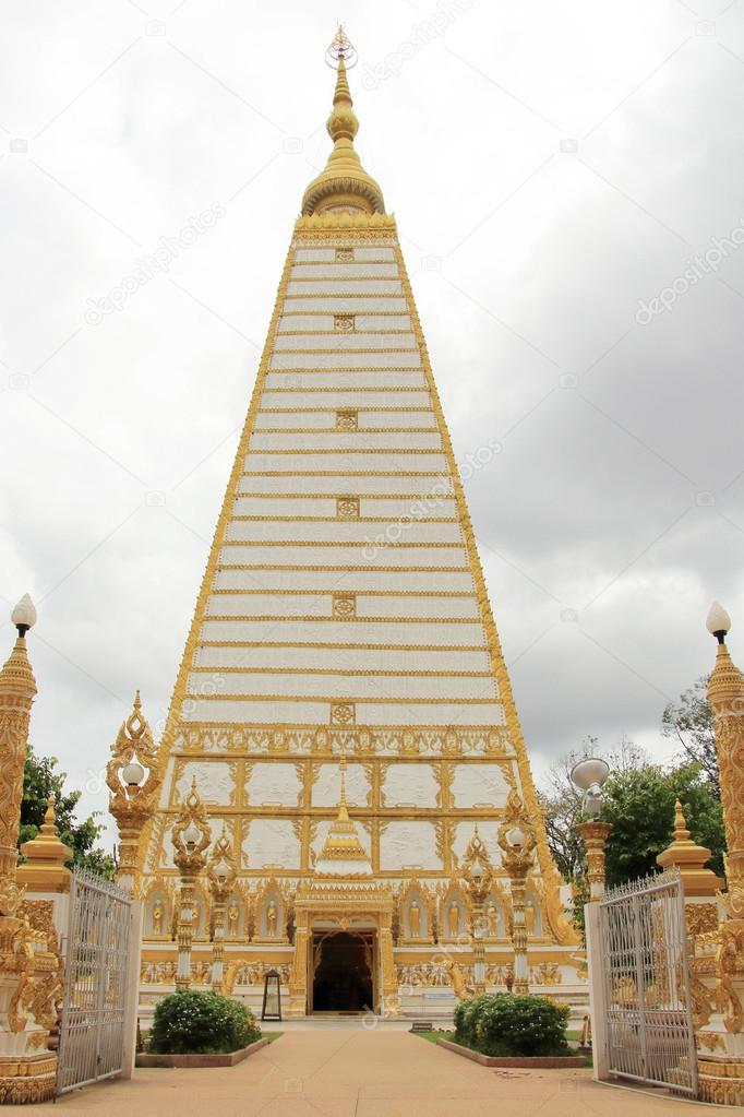 White pagoda in Thailand.