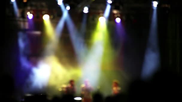 Palco de concerto de rock — Vídeo de Stock