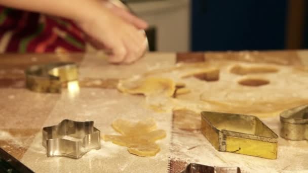 Cucinare biscotti fatti in casa — Video Stock