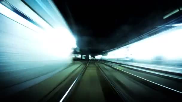 Viyana'da metro tren — Stok video