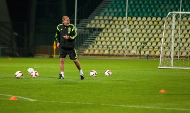 Zilina, Slovakya - 8 Ekim 2014: İspanya Milli Takımı Jose bir