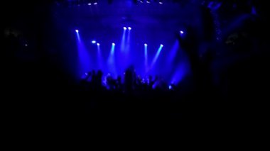 kalabalık bir rock konserinde