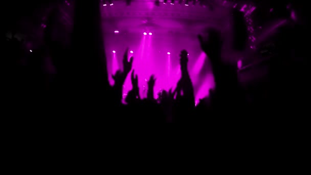 Πλήθος σε μια συναυλία ροκ — Αρχείο Βίντεο