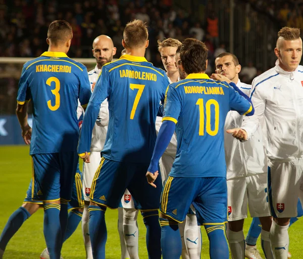 UEFA EURO 2016   Slovakia - Ukraine match on September 8, 2015 — Stockfoto