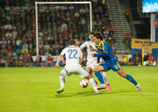 UEFA EURO 2016   Slovakia - Ukraine match on September 8, 2015 — Fotografia de Stock