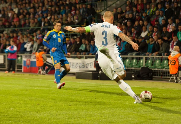 UEFA EURO 2016   Slovakia - Ukraine match on September 8, 2015 — Stockfoto