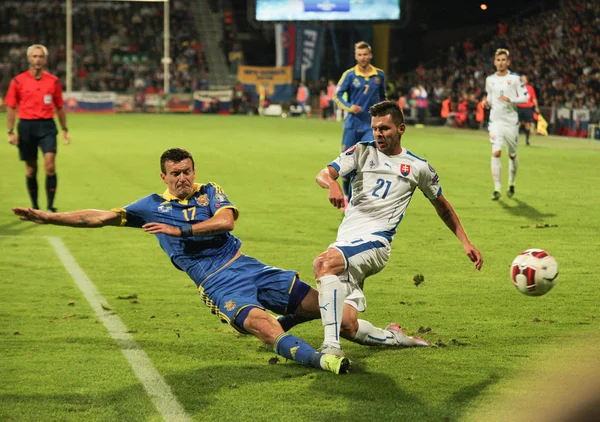 UEFA EURO 2016   Slovakia - Ukraine match on September 8, 2015 —  Fotos de Stock