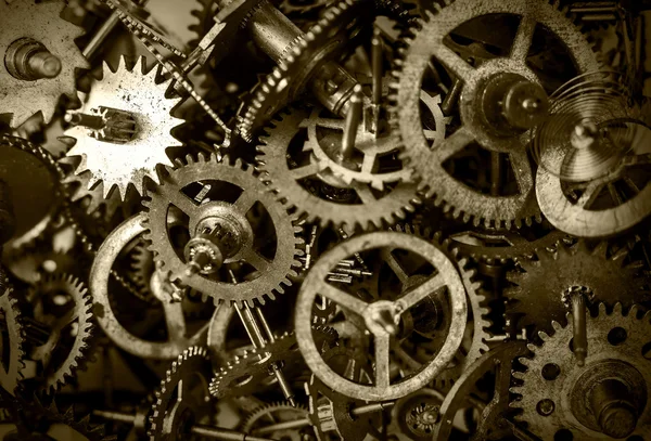 Παλαιόν Ιστορικόν γρανάζια ρολόι — Φωτογραφία Αρχείου