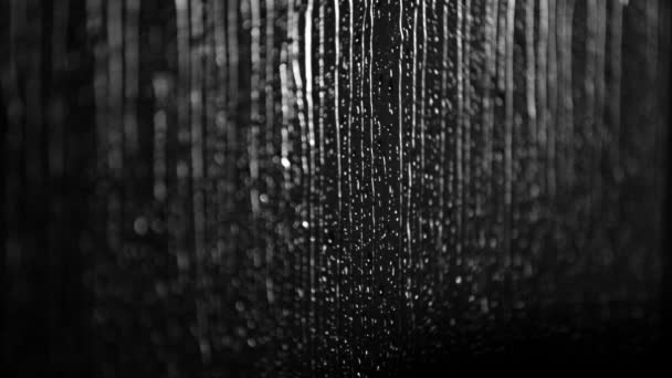 雨滴滴落的窗口 — 图库视频影像