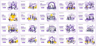 İniş sayfası şablonları, büyük Covid-19 Coronavirus koleksiyonu, doktor ve hemşireler covid-19 Coronavirus 'la savaşıyor. Web pankartı, bilgi grafikleri, iniş sayfası, web şablonu için kullanılabilir. düz vektör illüstrasyonu