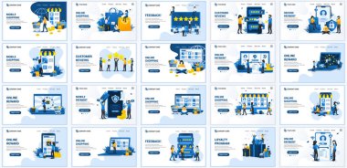 İniş sayfası şablonları, büyük Covid-19 Coronavirus koleksiyonu, doktor ve hemşireler covid-19 Coronavirus 'la savaşıyor. Web pankartı, bilgi grafikleri, iniş sayfası, web şablonu için kullanılabilir. düz vektör illüstrasyonu