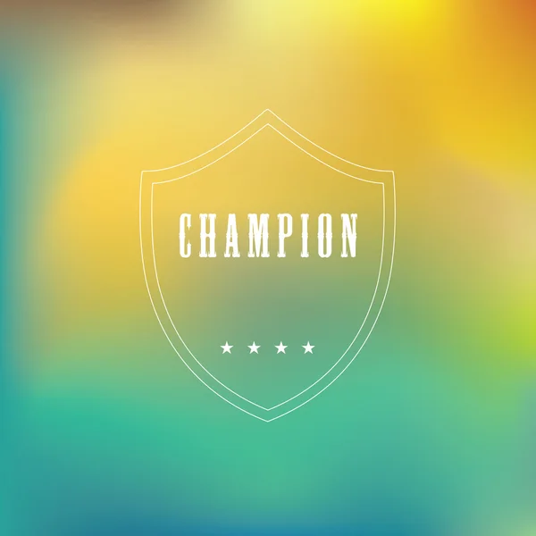 Champion vintage label — Stock Vector