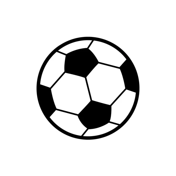 Bola de futebol símbolo — Vetor de Stock