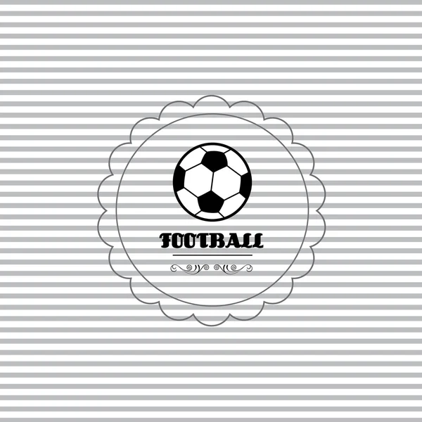 Vintage Voetbal bal kaart — Stockvector