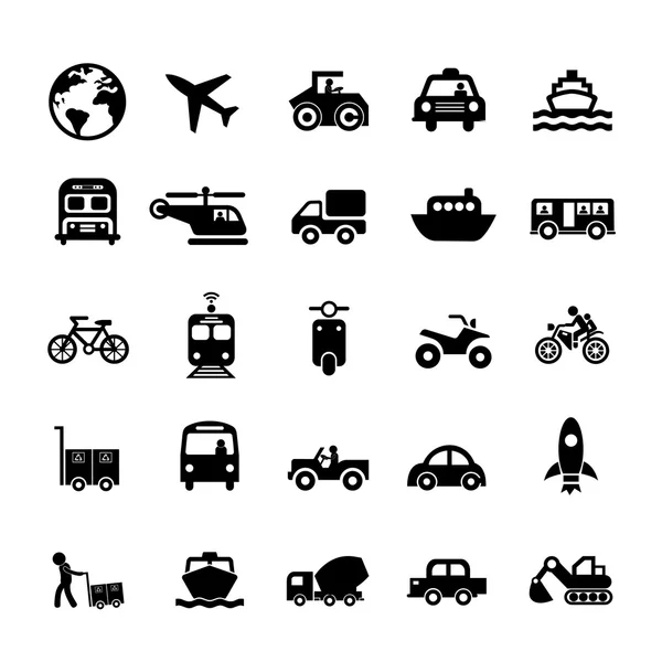 Transport icons set — Stock Vector